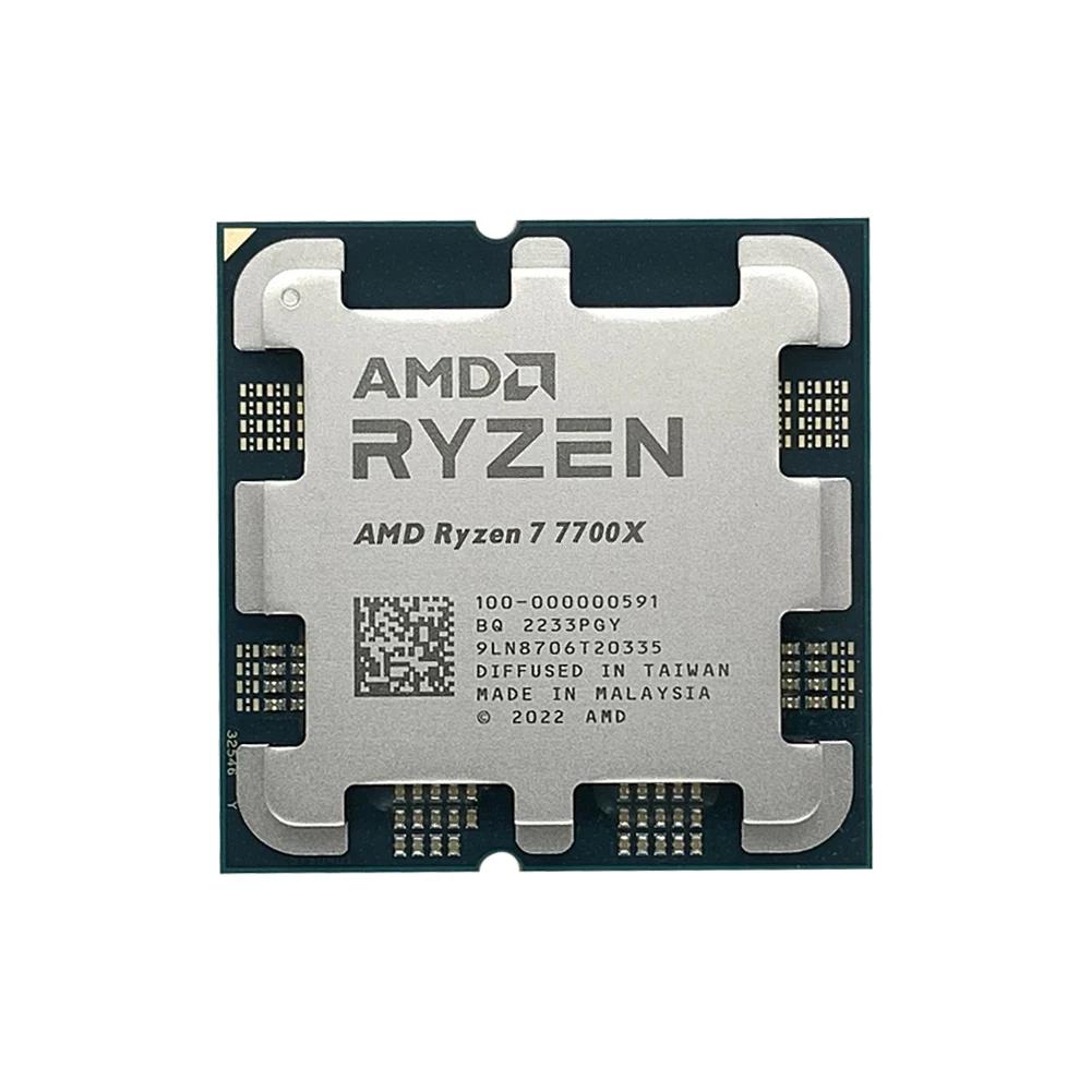AMD Ryzen 7 7700X R7 7700X 4.5 GHz 8 ھ 16  CPU μ, 5NM L3 = 32M 100 000000591  AM5, ǳ , ǰ